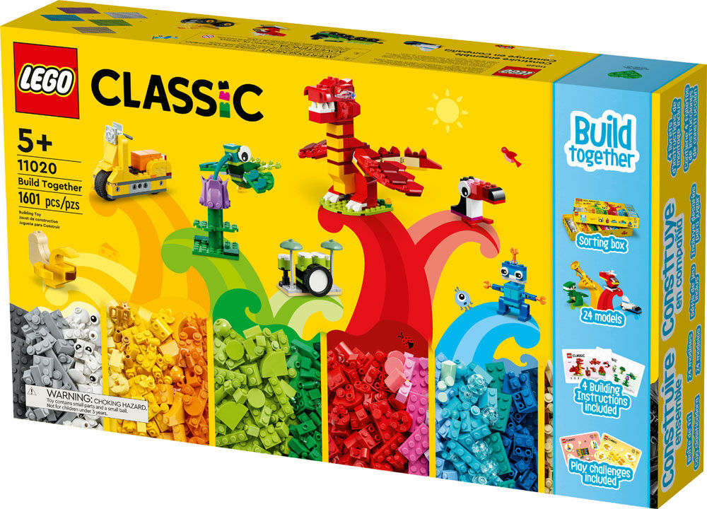 LEGO Classic Build Together 11020 Building Kit (1,601 Pieces
