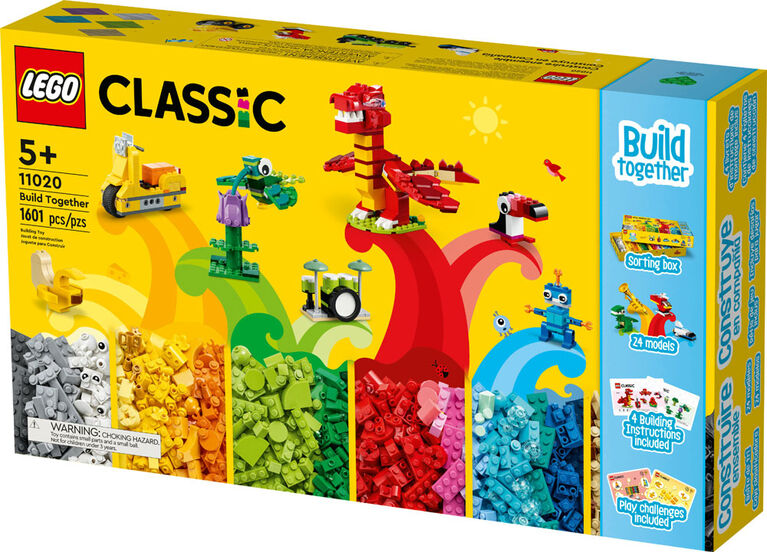 LEGO Classic Build Together 11020 Building Kit (1,601 Pieces)