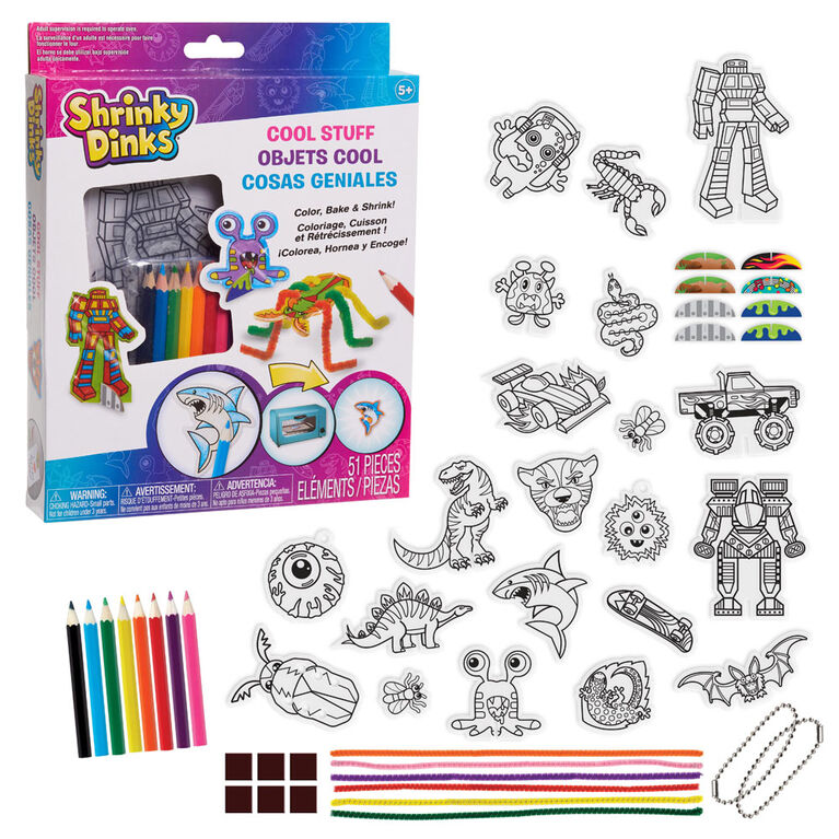 Shrinky Dinks Cool Stuff Activity Set, Kids Art and Craft Activity Set