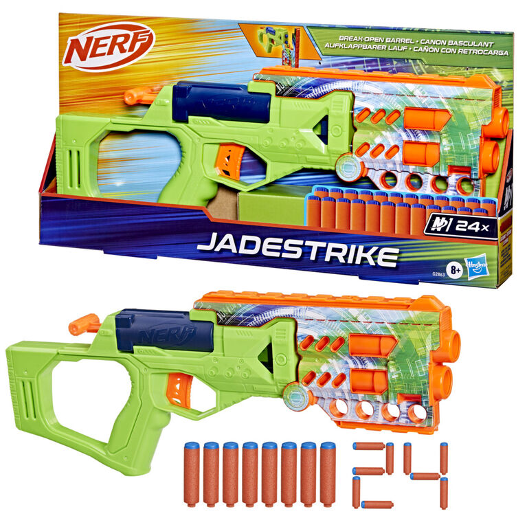 Nerf N Series Jadestrike Dart Blaster, 24 Official Nerf N Series N1 Darts - R Exclusive Nerf N Series Jadestrike Dart Blaster, 24 Official Nerf N Series N1 Darts - R Exclusive