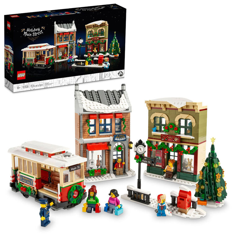 LEGO Holiday Main Street 10308 Building Kit for Adults and Families (1,514 Pieces)