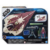Star Wars Mission Fleet, Ahsoka Tano, Delta-7 Jedi Starfighter, Attaque en chasseur stellaire, figurine et véhicule, 6 cm
