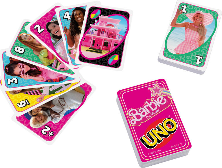 UNO Barbie The Movie Card Game, Inspired by the Movie