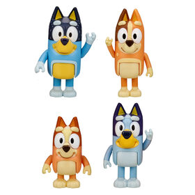 Bluey - Les Amis et la Famille de Bluey Coffret de 8 Figurines