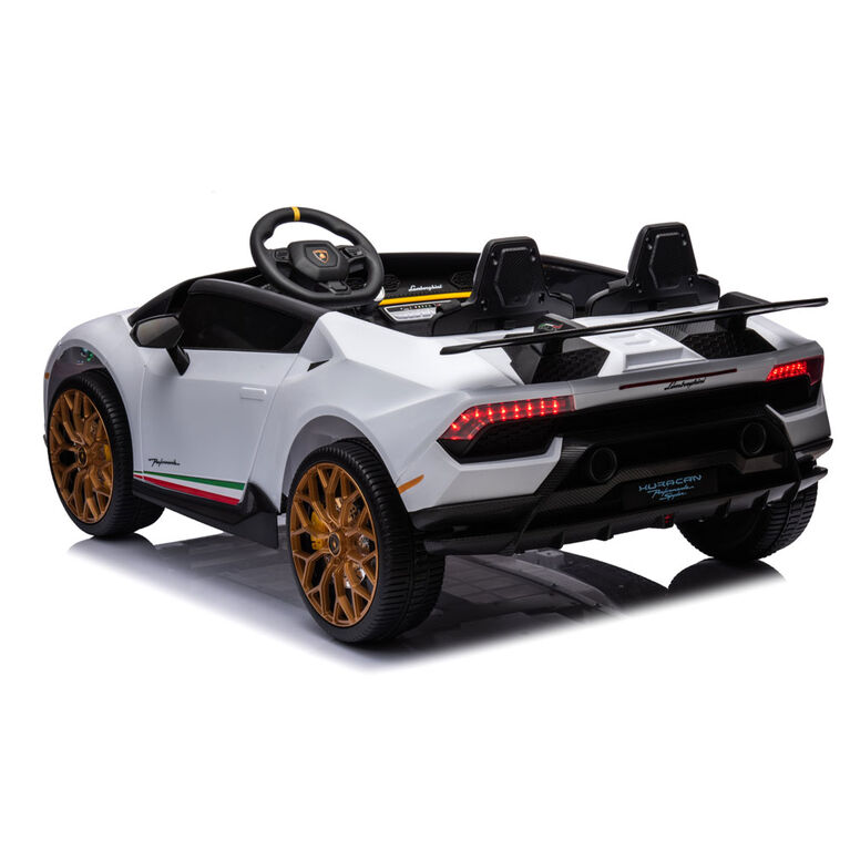 KidsVip 24V Lamborghini Huracan W/RC- White