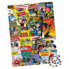 DC Comics, Detective Comics, Puzzle de 1 000 pièces représentant un collage de couvertures de comics rétro avec Batman et Le Joker, avec poster