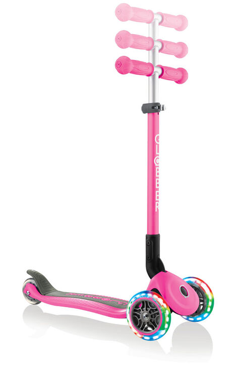 Primo Pliable Scooter avec Lumière - Rose