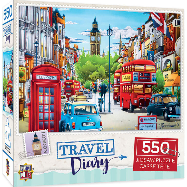 Travel Diary London - 550 Piece Jigsaw Puzzle - Édition anglaise