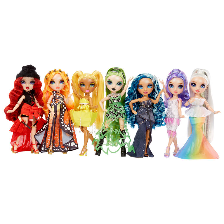 Rainbow High Fantastic Fashion Amaya Raine - Poupée-mannequin arc-en-ciel de 11 po (28 cm) et jouet