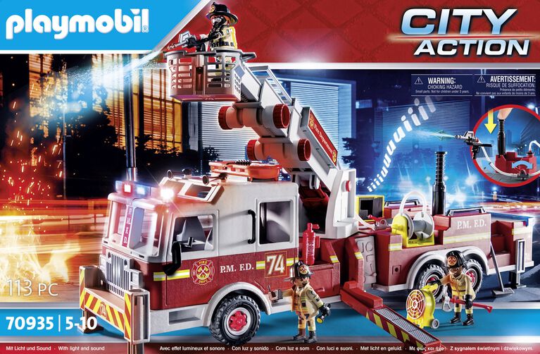 Playmobil - Rescue Vehicles: Fire Engine with Tower Ladder