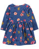 Carter's Butterfly Jersey Dress Blue  6M