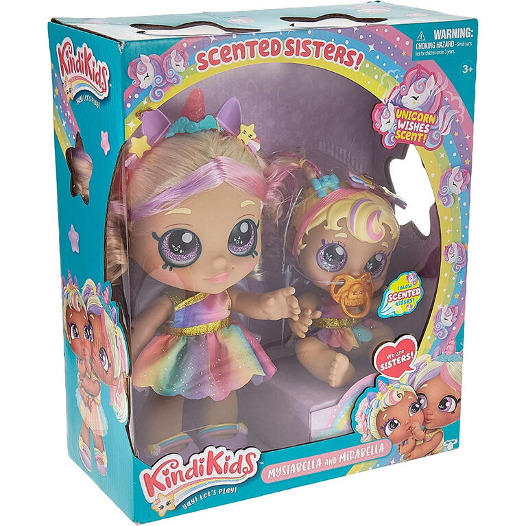 Kindi Kids Snack Time Friends: Mystabella Sisters Doll Set - English Edition