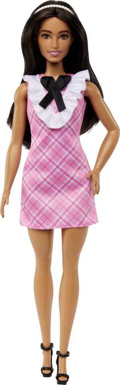 Barbie Fashionistas Doll #209 with Black Hair and a Plaid Dress | Toys ...