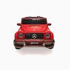 KIDSVIP Officially Licensed Mercedes G Series 24V 4x4 Kids Ride-On 2-Seater Car w/ Rubber Wheels, Music, RC - Matte Red