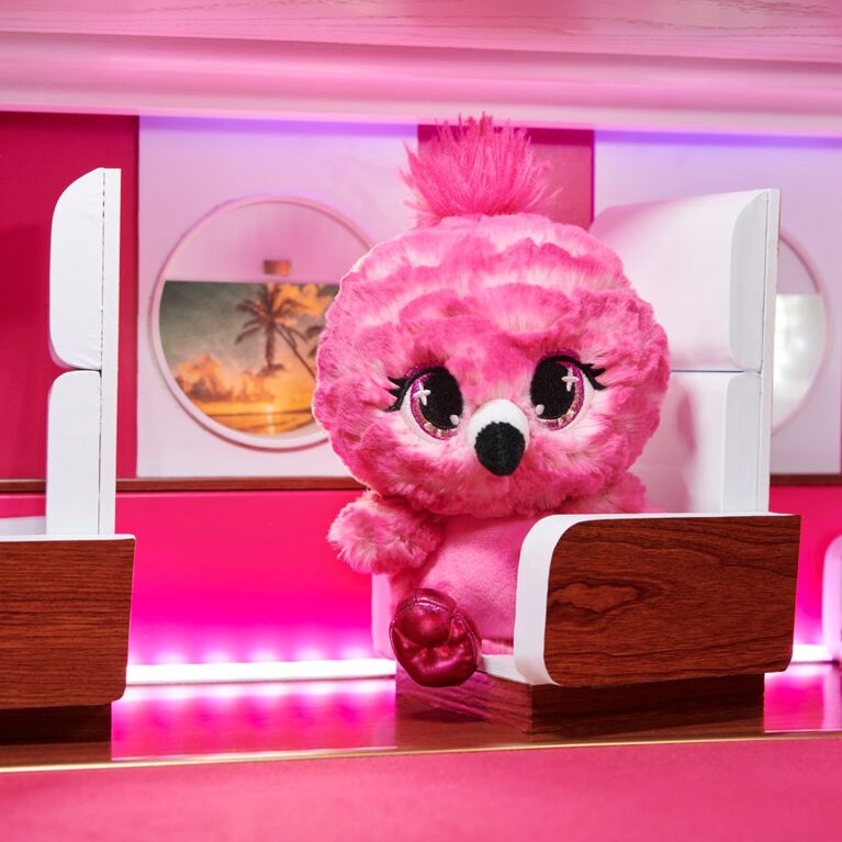 P.Lushes Designer Fashion Pets Flo West Flamingo Stuffed Animal, Hot Pink,  6