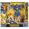 Transformers Buzzworthy Bumblebee Dino Combiner Bumbleswoop, figurines articulées de 11 cm - Notre exclusivité