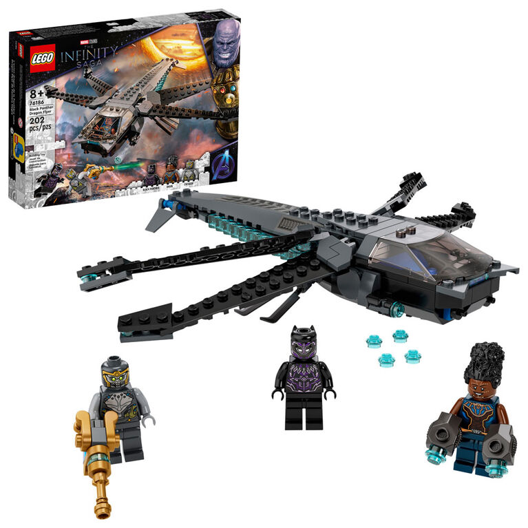 LEGO Super Heroes L'avion dragon de la Panthère noire 76186 (202 pièces)