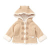 Rock a Bye Baby Cardigan en tricot v&eacute;ritable avec doublure en sherpa : flocons d'avoine 12M