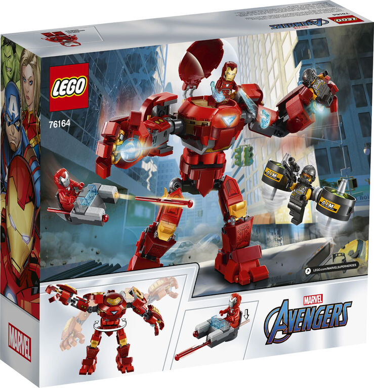 LEGO Super Heroes Iron Man Hulkbuster contre un agent de l 76164 (456 pièces)