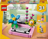 LEGO Creator 3 in 1 Typewriter with Flowers - Building Toy with 3 Building Options, Typewriter, Flowerpot, or Keytar - 31169