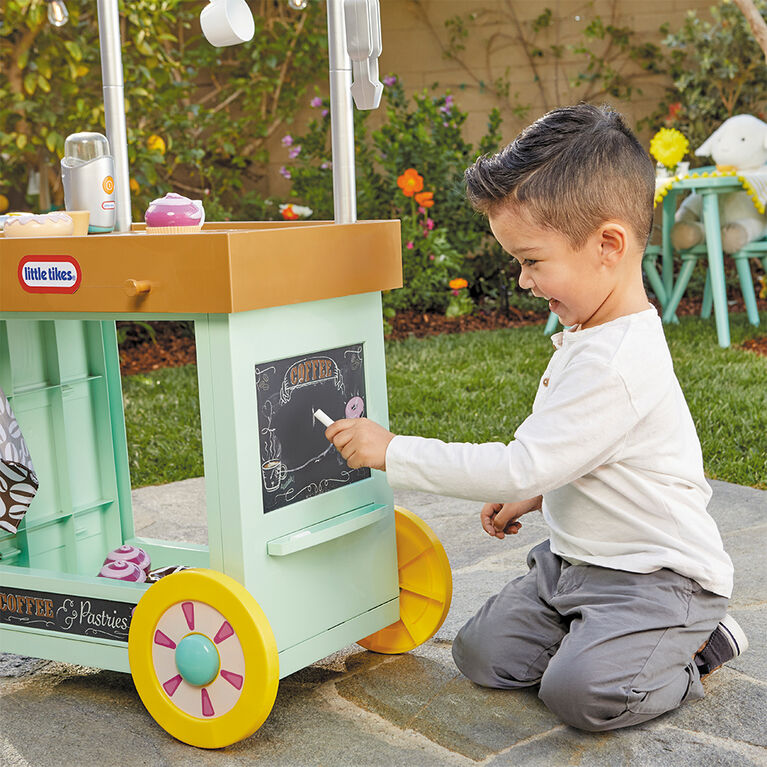 Chariot à café 2 en 1 Little TikesMD, jouet de cuisine factice pour jeu de rôle pour plusieurs enfants et tout-petits