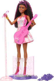 Barbie 65th Anniversary Careers Pop Star Doll & 10 Accessories Including Stage with Movement Feature