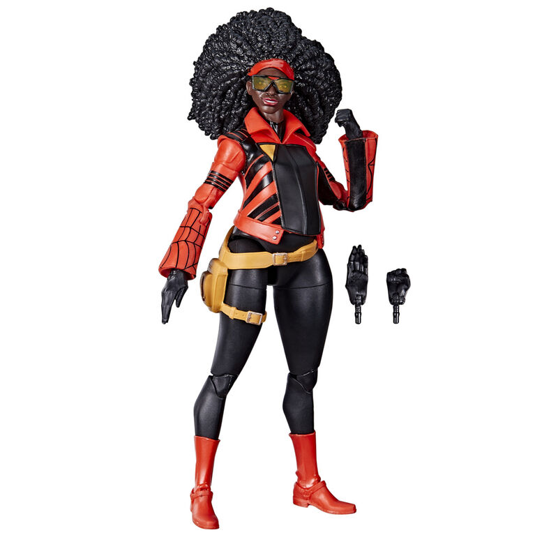 Marvel Legends Series, Spider-Man: Across the Spider-Verse (Partie 1), figurine Jessica Drew de 15 cm, 2 accessoires