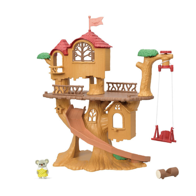 Calico Critters Adventure Treehouse Gift Set, Dollhouse Playset with Figure and Accessories