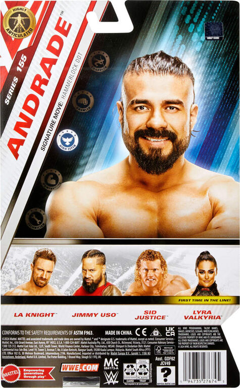 WWE Main Event Series Andrade Action Figure