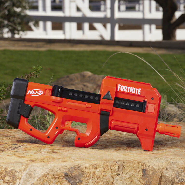 Nerf Fortnite, blaster motorisé Compact SMG, revêtement rouge intense