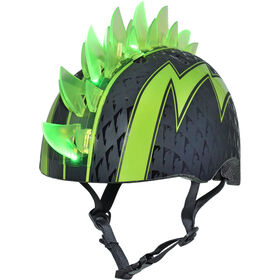 Raskullz - Child Bolt LED Multisport Helmet - Green (Fits head sizes 50 - 54 cm)