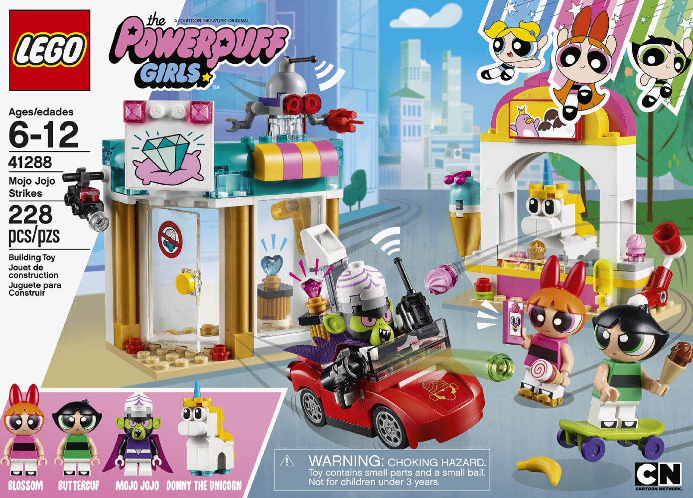 LEGO Powerpuff Girls MoJo JoJo Strikes set 41288 228 pcs NEW