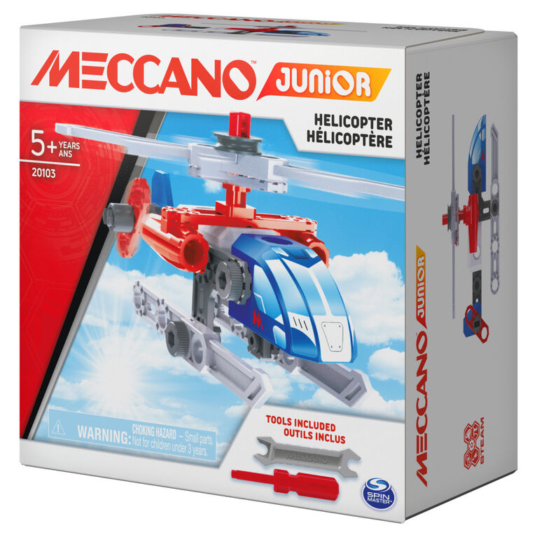 Meccano Junior, Helicopter STEAM Model Building Kit