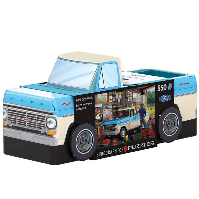 Eurographics Ford Truck Shaped Tin 550 Pc Puzzle