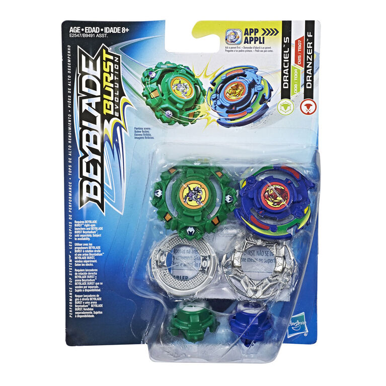 Beyblade Burst Evolution - Duo Draciel S et Dranzer F.