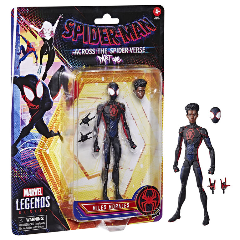 Marvel Legends Series Spider-Man: Across the Spider-Verse (Part One) Miles Morales 6-inch Action Figure, 3 Accessories