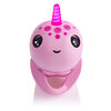 WowWee Fingerlings Light Up Narwhal - Rachel (Pink) - Friendly Interactive Toy