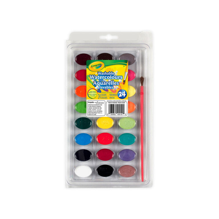 Crayola Washable Watercolour Paints, 24 Count
