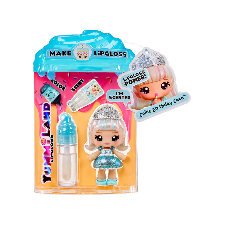 Yummiland Lipgloss Doll - Callie Birthday Cake