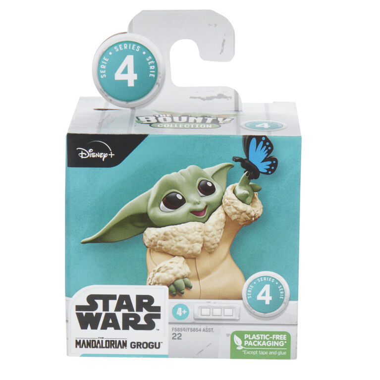 Star Wars The Bounty Collection Grogu, Série 4, figurine statique de 5,5 cm, rencontrant un papillon