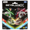 Beyblade X et Star Wars Collab Luke Skywalker 4-80B vs. Darth Vader 4-60B, multipack