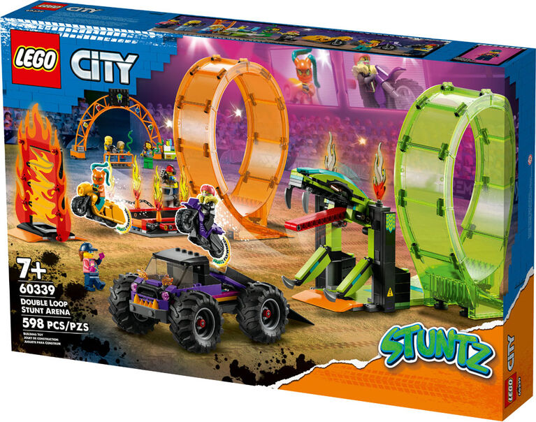 LEGO City Double Loop Stunt Arena 60339 Building Kit (598 Pieces)