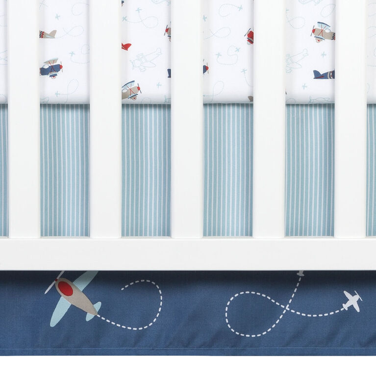Adventure Awaits 4 Piece Crib Bedding Set
