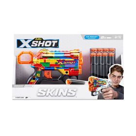 Pistolet à fléchettes Menace X-Shot Skins (8 fléchettes) par ZURU