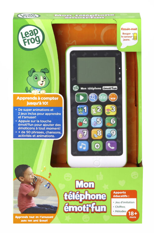 LeapFrog Mon téléphone émoti'fun Scout - Vert - Édition française