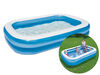 Blue Rectangular Inflatable Family Pool