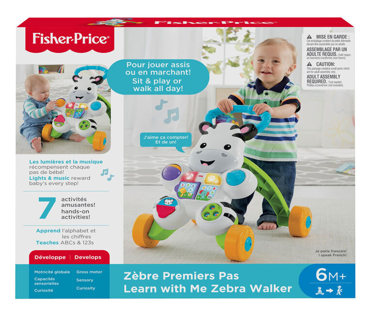 Fisher-Price Learn with Me Zebra Walker - French Edition