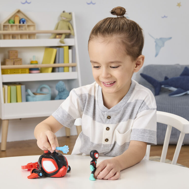 Marvel Spidey et ses Amis Extraordinaires Water-Webs Dauphin filant, sous-marin jouet