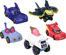 Fisher-Price DC Batwheels 1:55 Scale Vehicle Multipack, Batcast Metal Diecast Cars, 5 Pieces