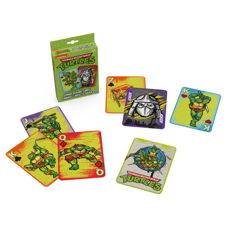 Grandes cartes &agrave; jouer Teenage Mutant Ninja Turtles